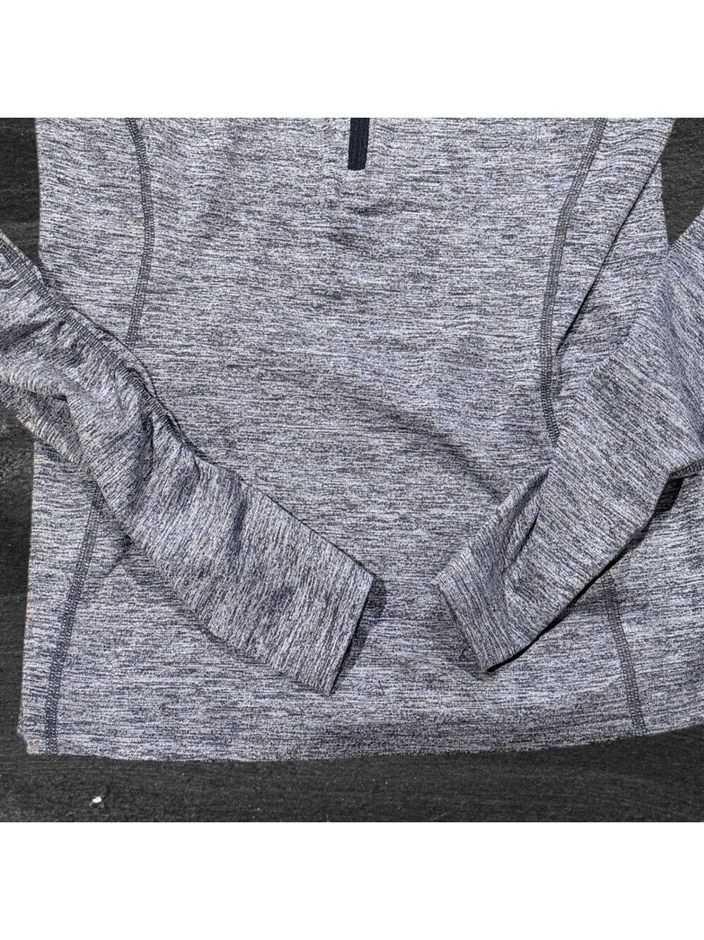 Lucy Heather Gray Reflective 1/4 Zip Pullover Thermal Small - Picture 3 of 6